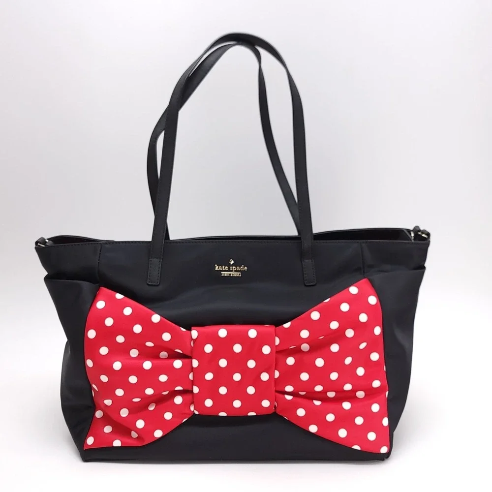 Kate Spade NY Disney Minnie Mouse Diaper Baby Bag Tote Changing Pad Purse‎